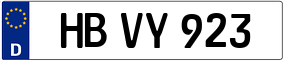 Trailer License Plate